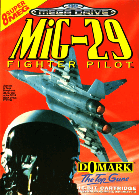 MiG-29: Fighter Pilot box art for Sega Genesis